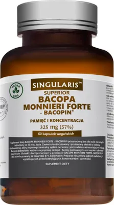 Productafbeelding van Singularis Bacopa monnieri Forte, 325 mg, 60 capsules