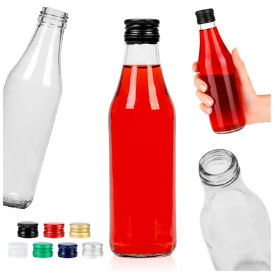 Zdjęcie produktu dla 5x butelka Klasyk 250ml na nalewki, bimber, likier, soki, Obraz wygenerowany przez AI