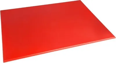 Produktbild von Hygiplas Schneidebrett groß aus Polyethylen in rot für rohes Fleisch