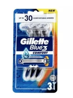 Produktbild von Gillette Blue 3 Einweg-Rasierer, 3er Pack (Import aus Deutschland)