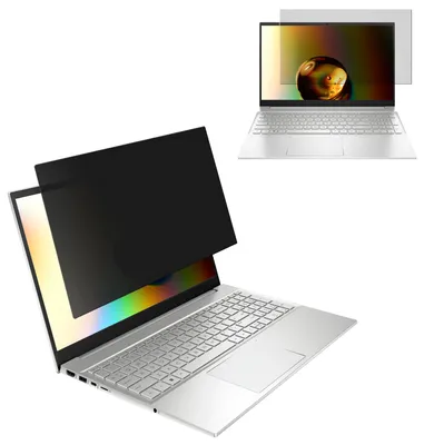 Produktbild von kwmobile Sichtschutzfolie für 15.6" Laptop (16:9) 345x195mm Folie - Blickschutzfolie Privacy Screen - Laptop Folie - Anti Spy Folie - Laptop Schutz