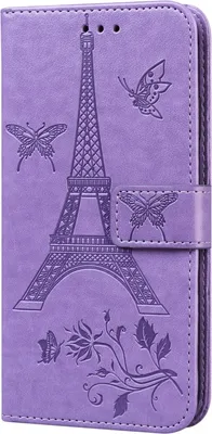 Produktbild von Für iPhone12 iPhone12Pro 6.1 Zoll Leder Case Flip Cover Card Slots Stand Bag lila