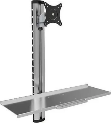 Produktbild von Techly Wandhalterung mit Tastaturablage, 15-27", silber
