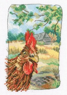 Produktbild von RTO Kreuzstich-Set "Omas alter Garten", Stickmuster, 12x17,5 cm, Artikelnummer c340