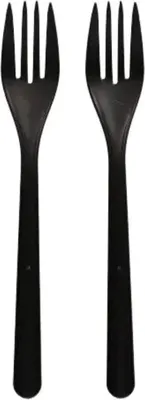 Produktbild von Papstar Gabeln  PP schwarz Länge 185mm 50 Stück 96435