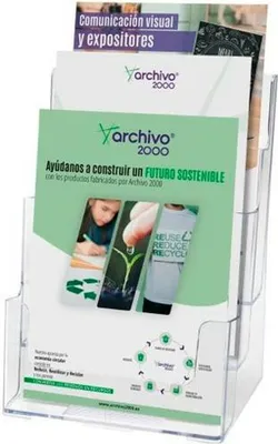 Image de Présentoir de comptoir Archivo 2000 Transparent A5 polystyrène