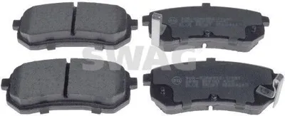 Produktbild von SWAG 33 10 7476 Bremsbeläge Satz Hinten Bremsklötze für HYUNDAI i10 (PA) für KIA Picanto (SA)