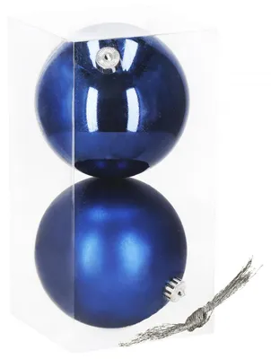 Obrázok produktu pre Vianočné ozdoby XXL modrá kombinácia - 15 cm, sada 2 ks
