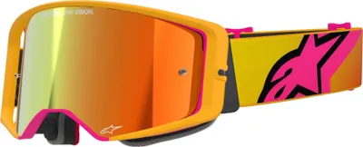 Obrázok produktu pre okuliare SUPERTECH CORP, ALPINESTARS (žltoružové, zrkadlové červené plexi) 2026