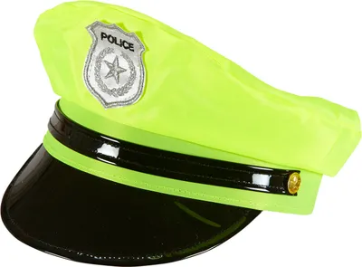 Produktbild von Neon-Gelbe Polizistinnen Kappe