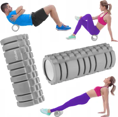 Produktbild von Gymtek® Faszienrolle Schaumstoffrolle - EVA Fitnessrolle, Massageroller für Rückenmassage Ganzkörper Massage - Yoga, Pilates, Workout Roller - 33x14cm