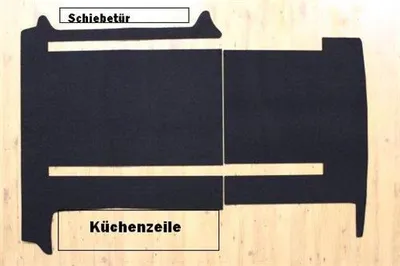 Produktbild von Gastraum Kofferraum Teppich Fußmatte passend für VW T5 T6 T6.1 California Comfortline
