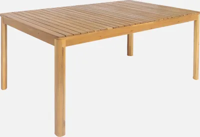 Produktbild von sweeek - Gartentisch aus Akazienholz mit abgerundeten Ecken, 8 Plätze - Natur