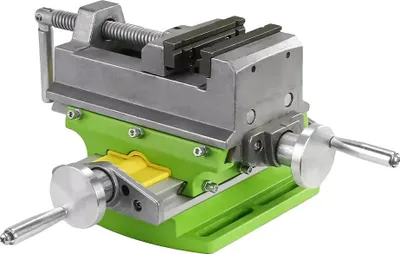 Obrázok produktu pre Krížový posuvný zverák, šírka čeľustí 3 palce, naklápací posuvný mechanizmus, robustná konštrukcia