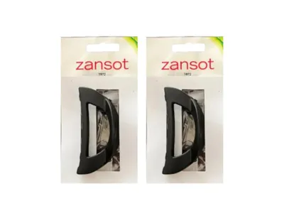Imagen del producto de Zansot Sponka para el cabello, curvada, 6,2 cm, color mate, 2 unidades