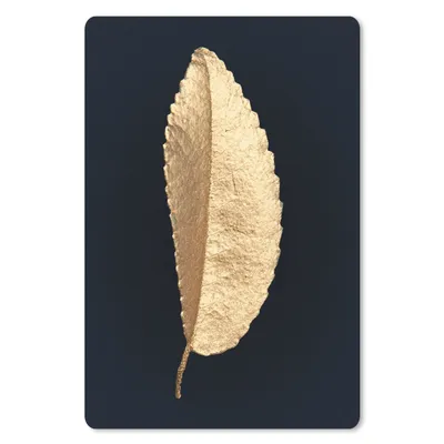 Produktbild von MuchoWow® Mauspad Mousepad Blatt - Baum - Gold 18x27 cm - Mousepads - Maus Mat - Pad - Mausunterlage