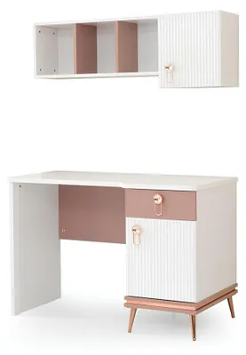 Produktbild von Kinderzimmer Set Jugendzimmer Schreibtisch+ Regal Modern Set 2tlg. Neu