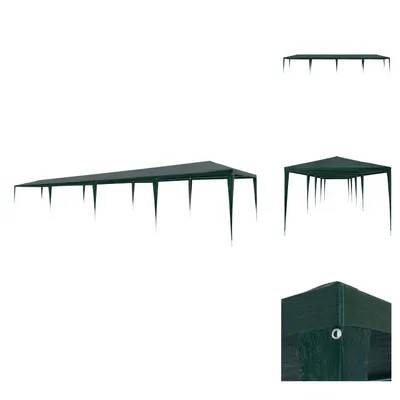 Produktbild von vidaXL Partyzelt 3x12 m PE Grün -  Pavillons & Partyzelte