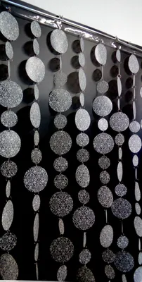 Produktbild von Türvorhang Kunststoff BAROQUE BLANC Maße 90x200cm