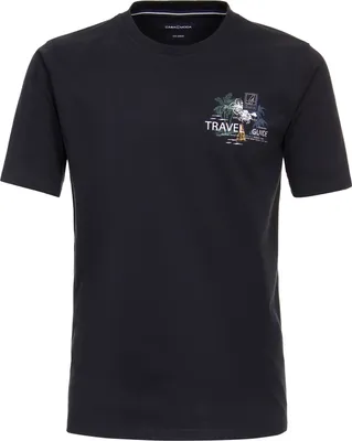 Produktbild von CasaModa XXL T-Shirt dunkelblau Brustprint