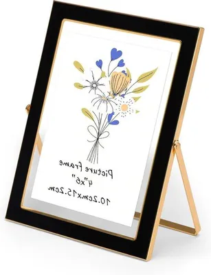 Zdjęcie produktu dla Elegancka szklana ramka na jedno zdjęcie 10 x 15 cm – stylowa dekoracja fotograficzna