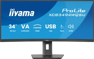 Iiyama 34iW LCD Curved Business UWQHD VA