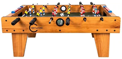 Obrázok produktu pre GOTEL Stolný futbalový stôl, drevený, 18 hráčov – GOTP7