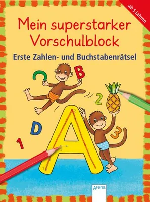 Obrázok produktu pre Mein superstarker Vorschulblock. Erste Zahlen- und Buchstabenrätsel