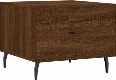 Produktbild von vidaXL Couchtisch Braun Eichen-Optik 50x50x40 cm Holzwerkstoff