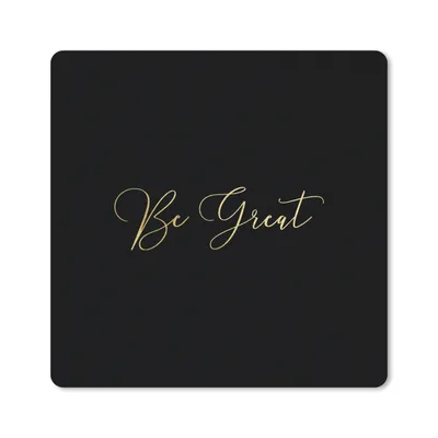 Produktbild von MuchoWow® Mauspad Mousepad Zitate - Selbstvertrauen - Gold 20x20 cm - Mousepads - Maus Mat - Pad - Mausunterlage - Desk Mat - Bureauartikeln