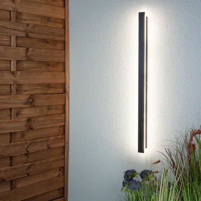 Obrázok produktu pre LUMILED vonkajšie nástenné svietidlo 30W moderné 230V 4000 K neutrálne biele nástenné svietidlo vonkajšie svietidlo nástenné svietidlo nerezová oceľ plast čierna IP65 vodotesné vonkajšie