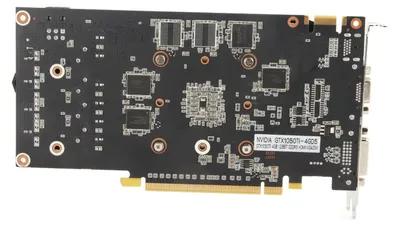 Image de Carte graphique GTX 1050 Ti avec double ventilateur de refroidissement pour PC de bureau, carte mémoire 4 Go pour jeux vidéo
