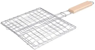 Produktbild von Grillmand BBQ-Rost – Wiederverwendbare Grillmatte – Ideal für Burger und Steaks – Edelstahl – Geeignet für Gemüse und Fisch – Für den Gebrauch in…