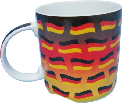 Produktbild von Porzellantasse * Deutschland * Schwarz/Rot/Gold * 95015