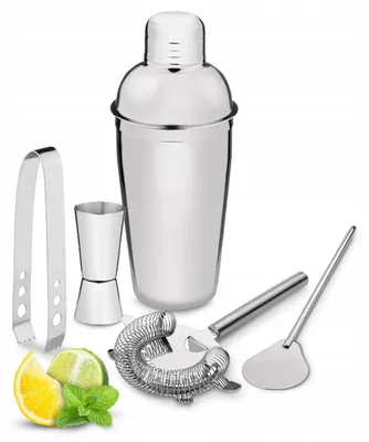 Produktbild von Tadar Barzubehör Set mit Shaker, 500ml, Edelstahl, Cocktail Zubehör