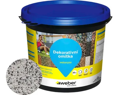 Obrázek produktu pro Omítka WEBER.PAS marmolit MAR1 0040 jemnozrnná 20 kg