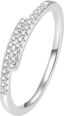 Obrázok produktu pre Trblietavý strieborný prsteň so zirkónmi AGG259, 58 mm