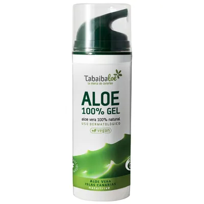 Zdjęcie produktu dla Aloe Vera Gel Natural Tabaibaloe 150ml. Żel aloesowy z Wysp Kanaryjskich do kosmetycznego zastosowania.