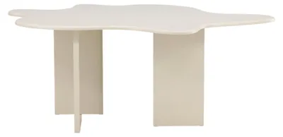 Image de Flower table de salle à manger 123x190 cm beige.