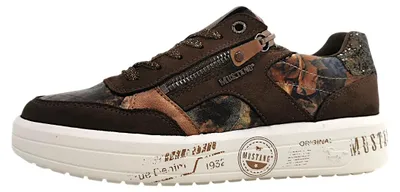 Immagine prodotto di Scarpe da ginnastica da donna Mustang, con lacci, sportive, marroni, per il tempo libero