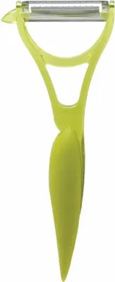 Immagine prodotto di Mastrad Elios Julienne-Gemüseschäler, Gemüseschneider, Küchenschneider, Schäler, TPR, Polycarbonat, Grün, F20418