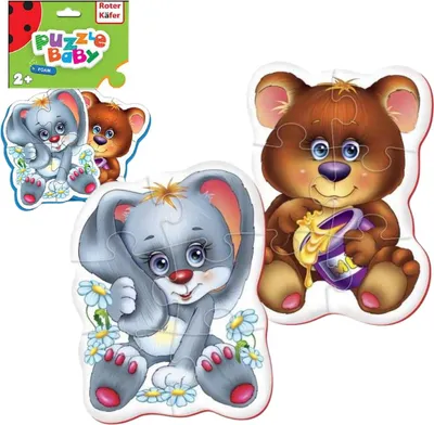 Obrázek produktu pro Pěnové puzzle medvídek králík rk1101-04