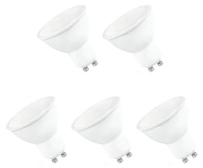 Produktbild von Spectrum GU10 LED Spot Lampe 6W 500lm 3000K Warmweiß 230V 5 Stück