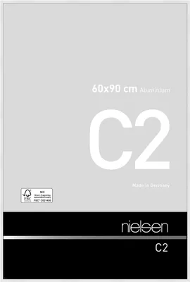 Produktbild von nielsen Aluminium Bilderrahmen C2, 60x90 cm, Weiß Glanz