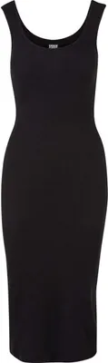 Productafbeelding van Dames top Urban Classics, ribstructuur, zwart - maat 4XL