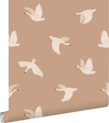 Immagine prodotto di ESTAhome carta da parati cigni marrone 50 x 900 cm