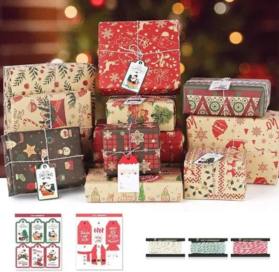 Produktbild von Famanu Geschenkpapier Set 12 Designs - 70 x 50 cm