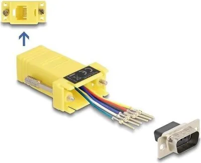 Obrázek produktu pro DeLOCK 67076, D-Sub 9, RJ12, Žlutá