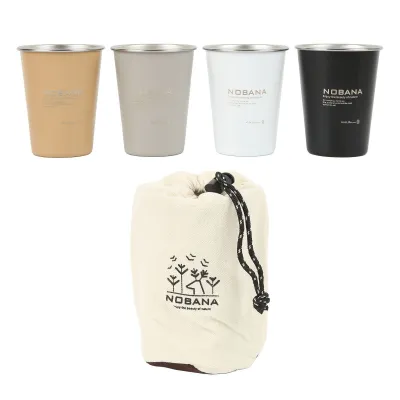 Obrázok produktu pre 4-dielna sada kempingových hrnčekov, 350 ml, 304 nerezová oceľ, vysoká tvrdosť, nízka hmotnosť, 4 farby, hrnček na pitie na cesty do prírody, pikniky