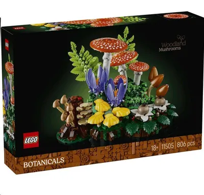 Obrázek produktu pro LEGO Botanicals Lesní houby, Sada na stavění, 18 rok/roky, Plast, 806 kusů, 1,06 kg